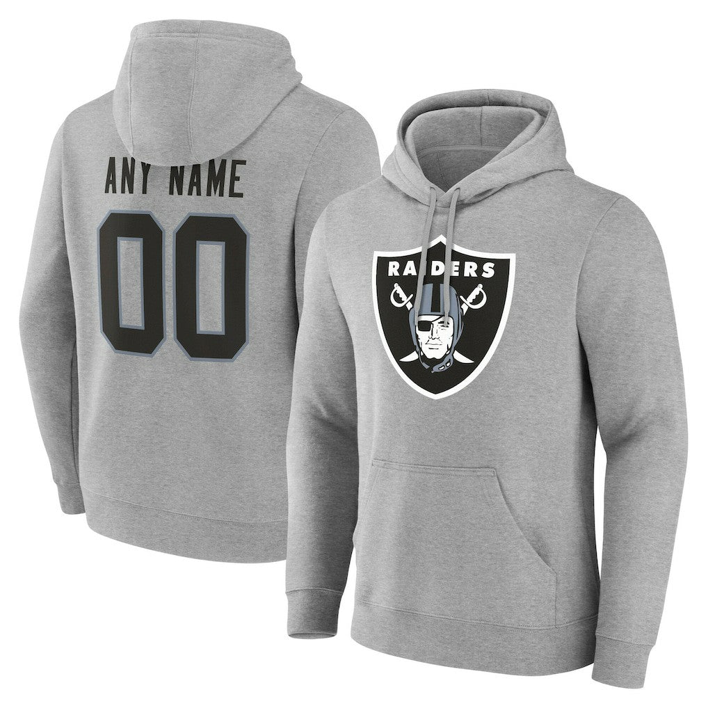 Las Vegas Raiders Big & Tall Team Authentic Custom Hoodie - Gray online