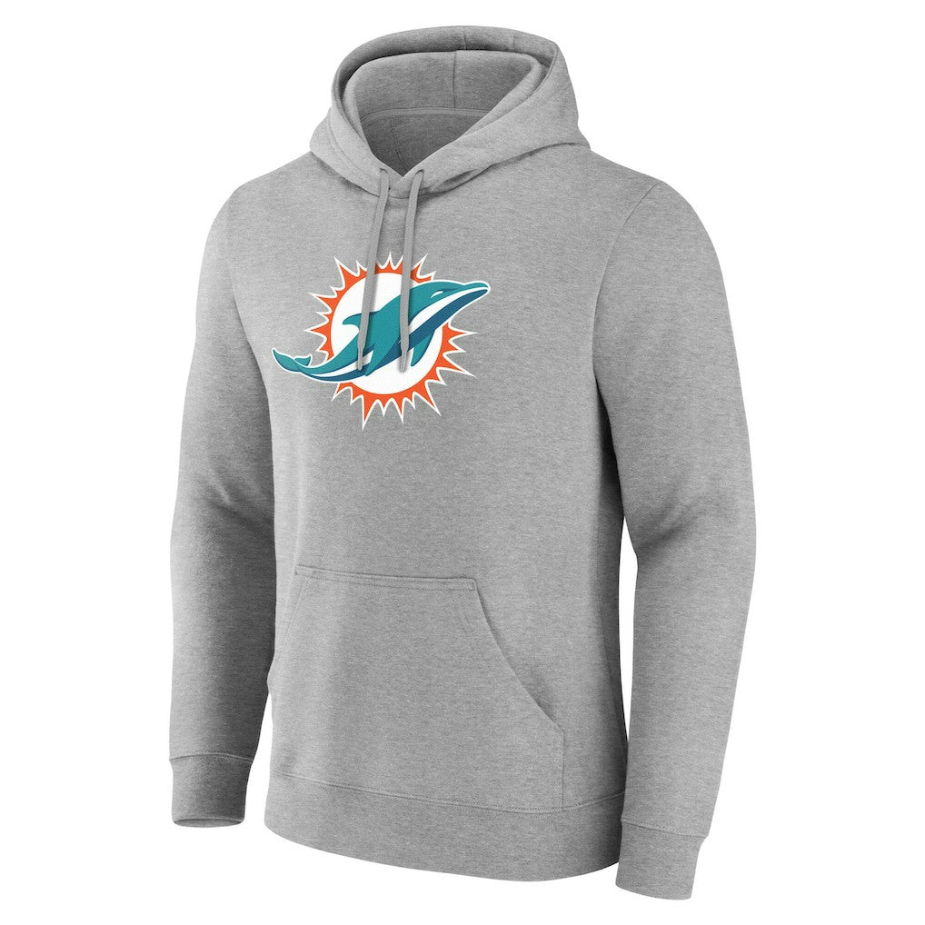 Miami Dolphins Big & Tall Team Authentic Custom Hoodie - Gray online