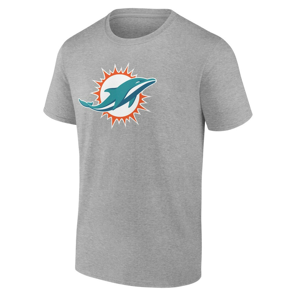 Miami Dolphins Big & Tall Team Authentic Custom T-Shirt - Gray sale