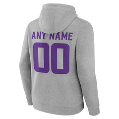 Minnesota Vikings Big & Tall Team Authentic Custom Hoodie - Gray discount