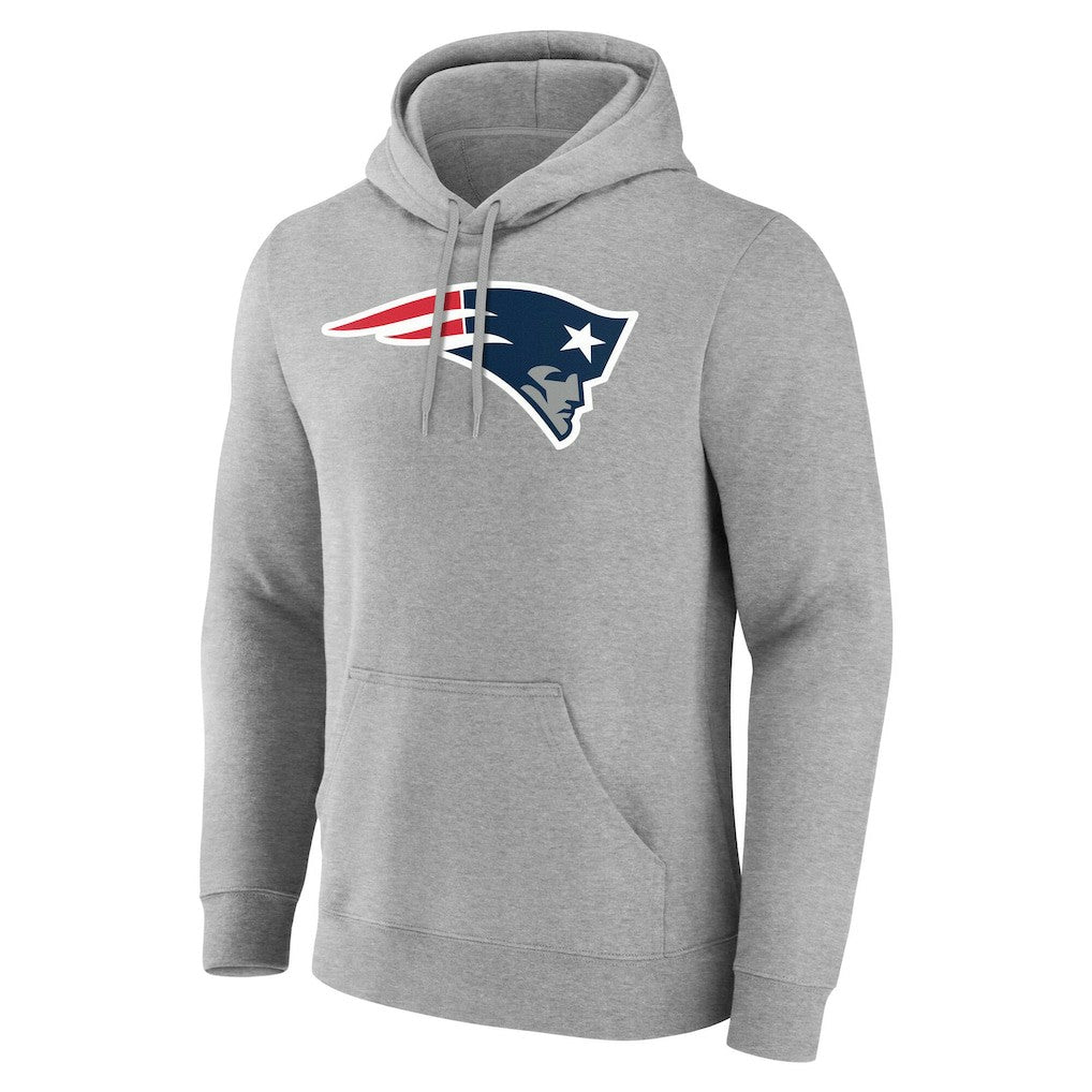 New England Patriots Big & Tall Team Authentic Custom Hoodie - Gray outlet