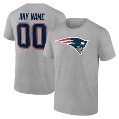 New England Patriots Big & Tall Team Authentic Custom T-Shirt - Gray sale