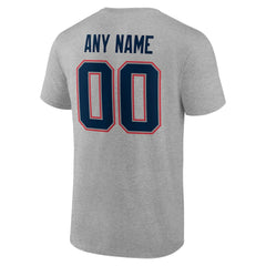 New England Patriots Big & Tall Team Authentic Custom T-Shirt - Gray sale
