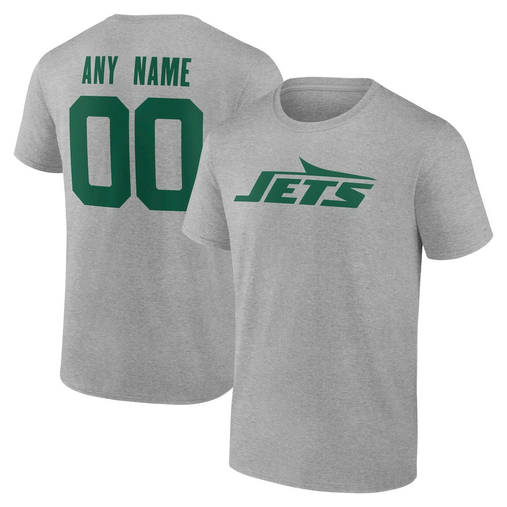 New York Jets Big & Tall Team Authentic Custom T-Shirt - Gray online