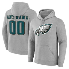 Philadelphia Eagles Big & Tall Team Authentic Custom Hoodie - Gray cheap