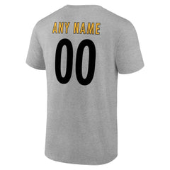 Pittsburgh Steelers Big & Tall Team Authentic Custom T-Shirt - Gray on sale