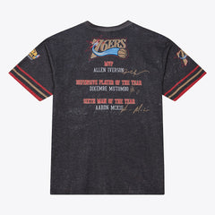 Philadelphia 76ers Hardwood Classics Originals Collection 2000-2001 Team Roster T-Shirt - Black | Mitchell & Ness for sale