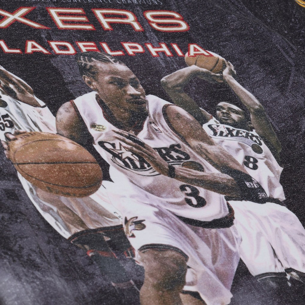 Philadelphia 76ers Hardwood Classics Originals Collection 2000-2001 Team Roster T-Shirt - Black | Mitchell & Ness for sale