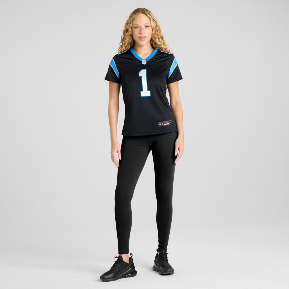 Cam Newton Carolina Panthers Women's Team Retired Game Jersey - Black | Nike for sale
