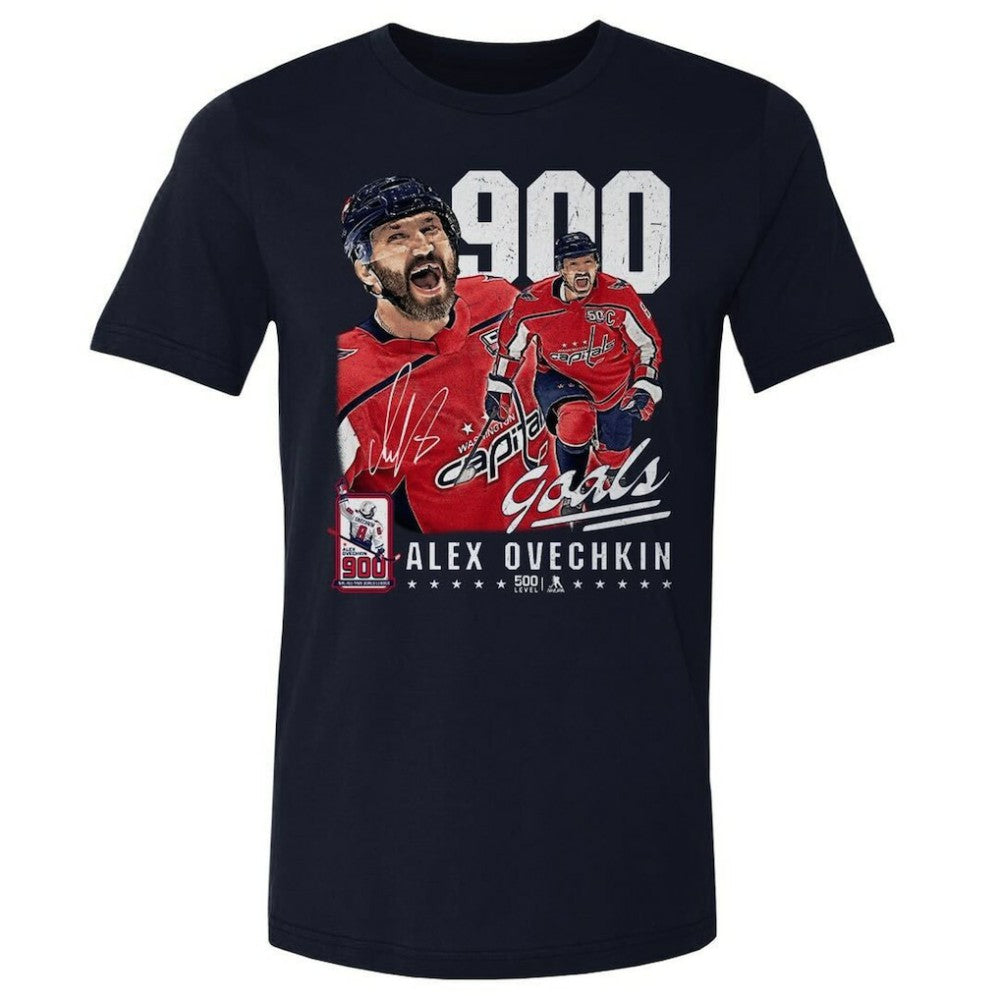 Alexander Ovechkin Washington Capitals 500 Level 900th Career Goal Tri-Blend T-Shirt Navy