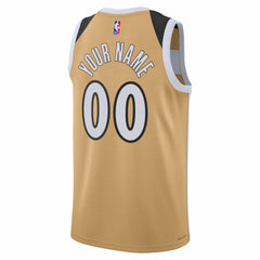 Washington Wizards Unisex 2025/26 City Edition Swingman Custom Jersey - Gold | Nike on sale