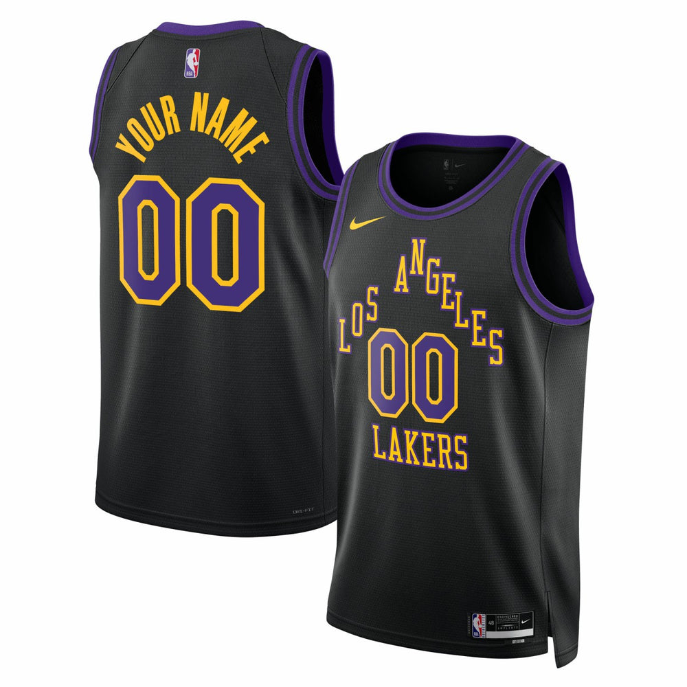 Los Angeles Lakers Unisex 2025/26 City Edition Swingman Custom Jersey - Black | Nike discount