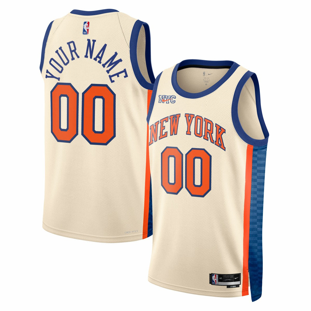 New York Knicks Unisex 2025/26 City Edition Swingman Custom Jersey - Cream | Nike shop