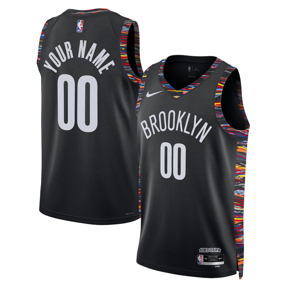 Brooklyn Nets Unisex 2025/26 City Edition Swingman Custom Jersey - Black | Nike cheap