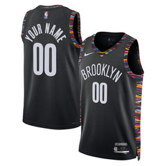 Brooklyn Nets Unisex 2025/26 City Edition Swingman Custom Jersey - Black | Nike cheap