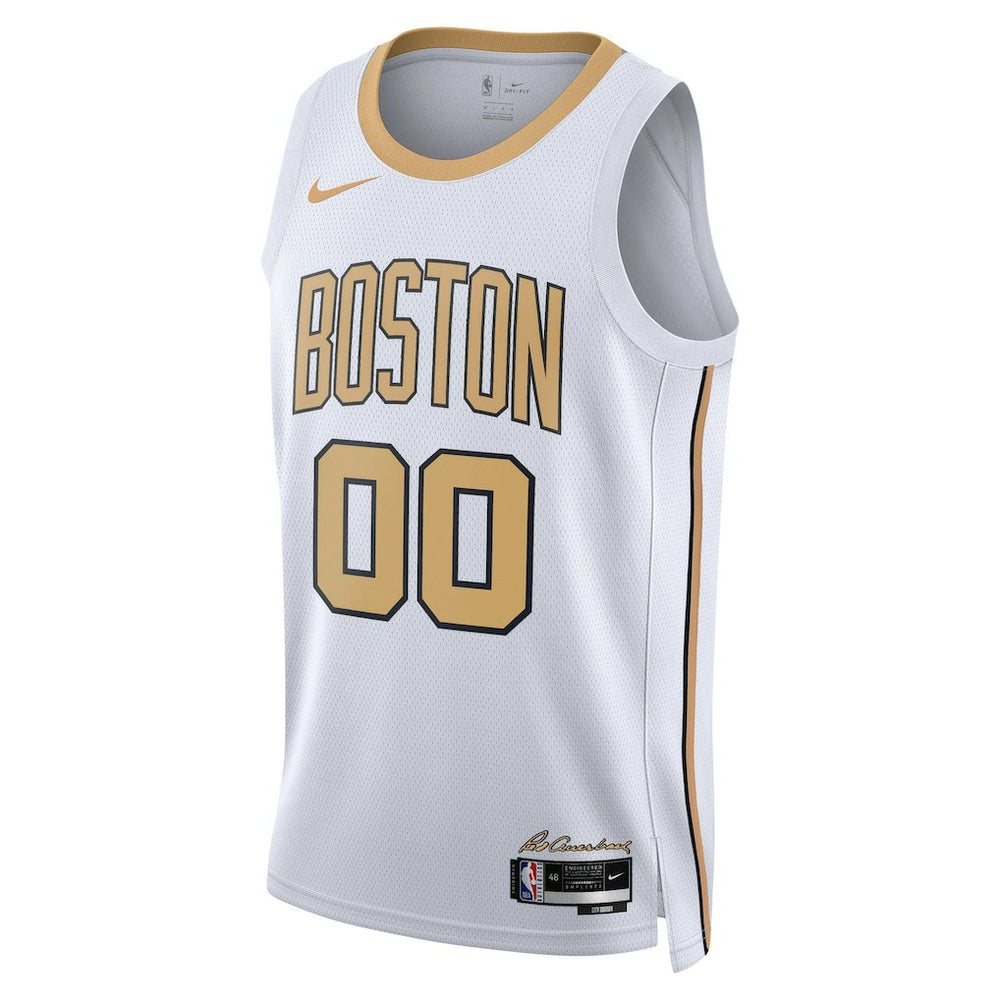 Boston Celtics Unisex 2025/26 City Edition Swingman Custom Jersey - White | Nike cheap