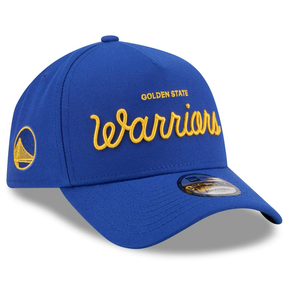 Golden State Warriors x Malbon Golf Unisex 9FORTY A-Frame Adjustable Hat sale - Royal | New Era online