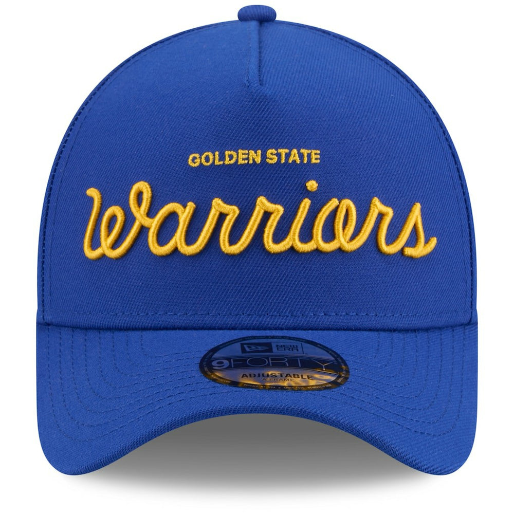 Golden State Warriors x Malbon Golf Unisex 9FORTY A-Frame Adjustable Hat sale - Royal | New Era online