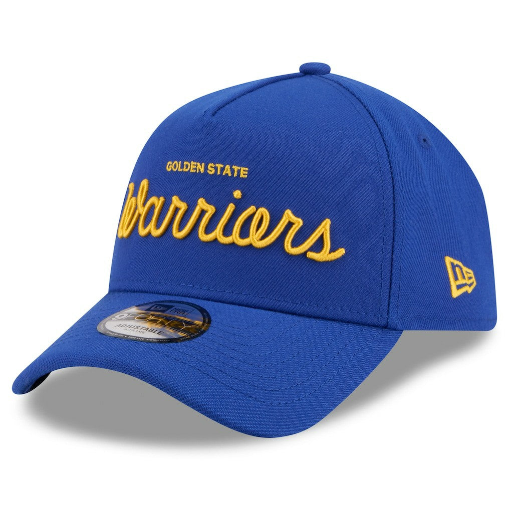 Golden State Warriors x Malbon Golf Unisex 9FORTY A-Frame Adjustable Hat sale - Royal | New Era online