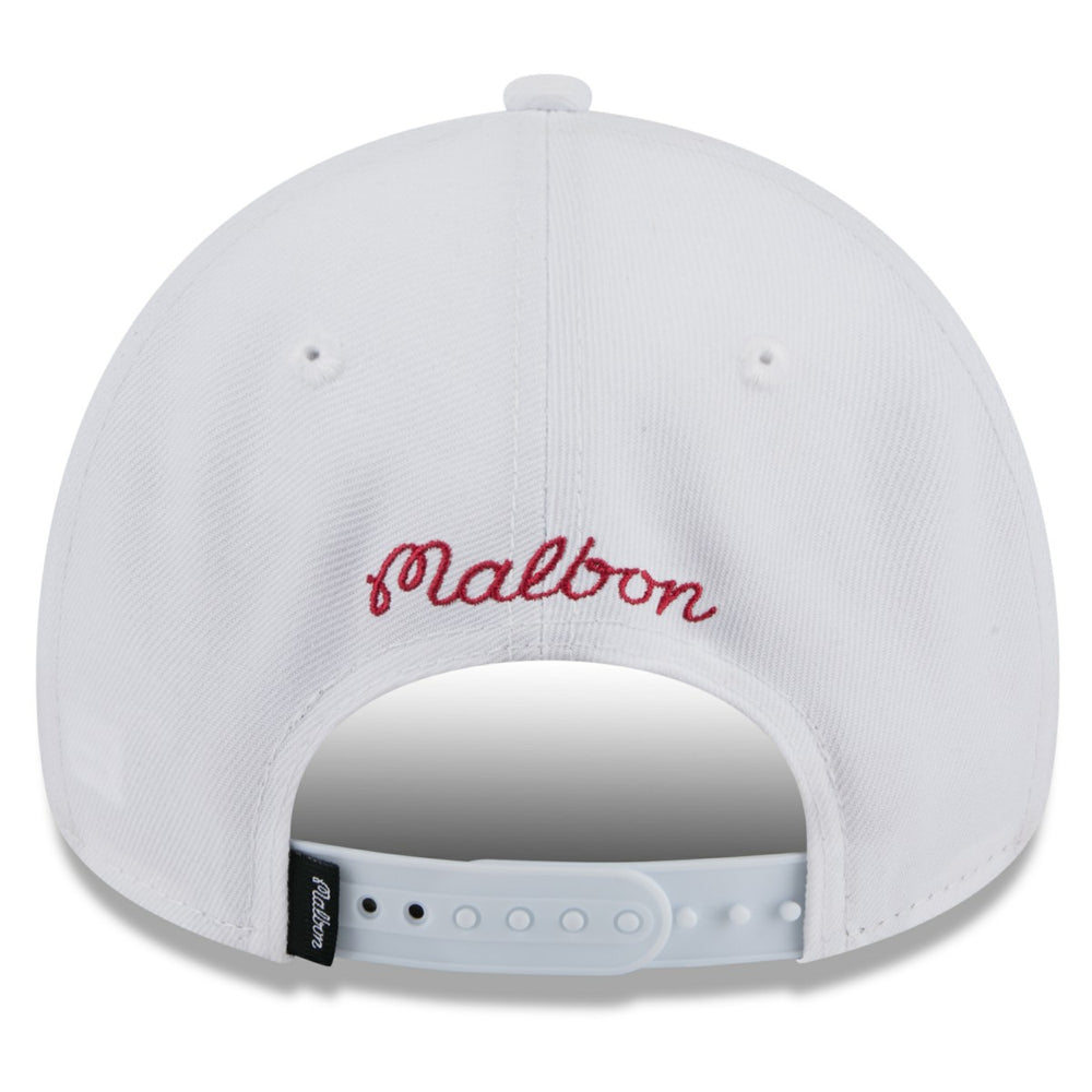 Miami Heat x Malbon Golf Unisex 9FORTY A-Frame Adjustable Hat - White | New Era for sale