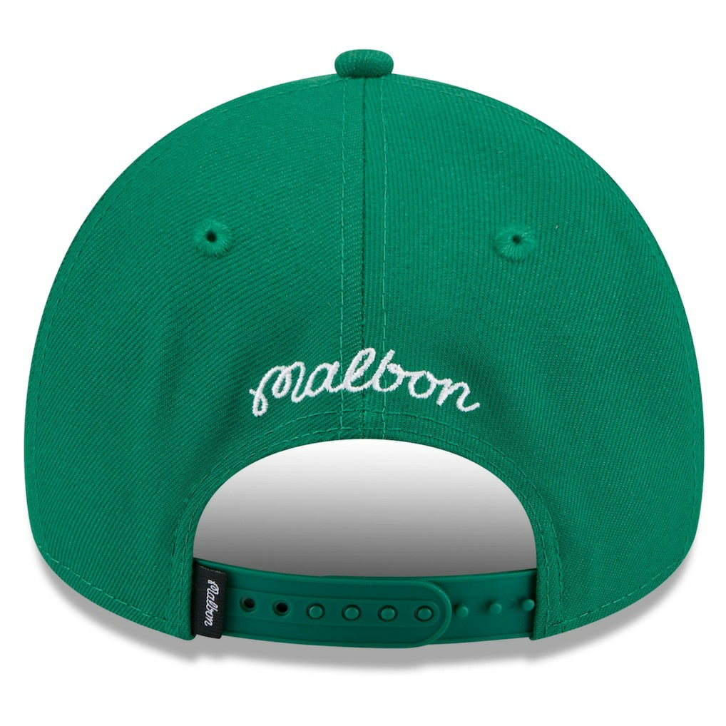 Boston Celtics x Malbon Golf Unisex 9FORTY A-Frame Adjustable Hat - Green | New Era online