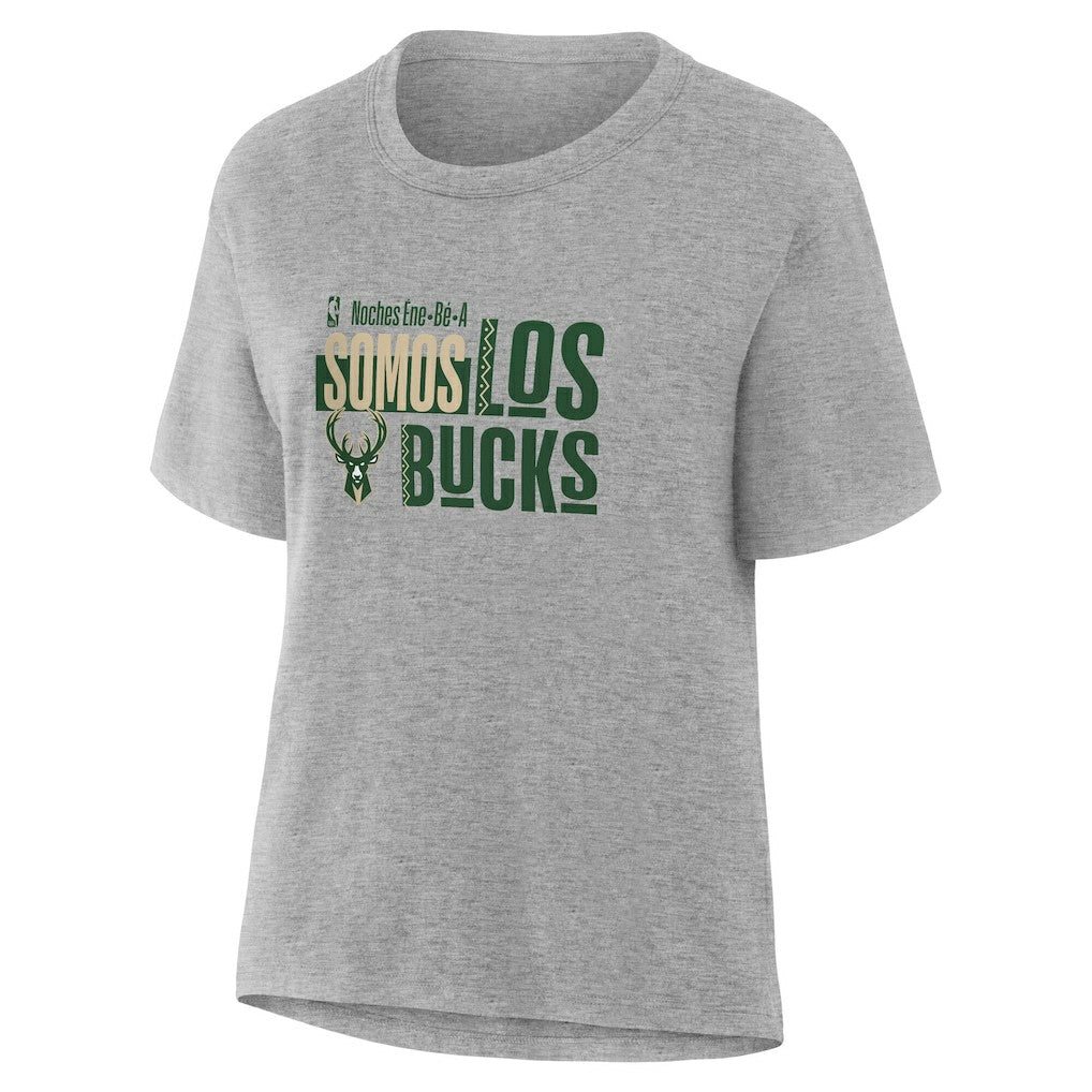 Milwaukee Bucks Women's Noches Training T-Shirt - Gray sale