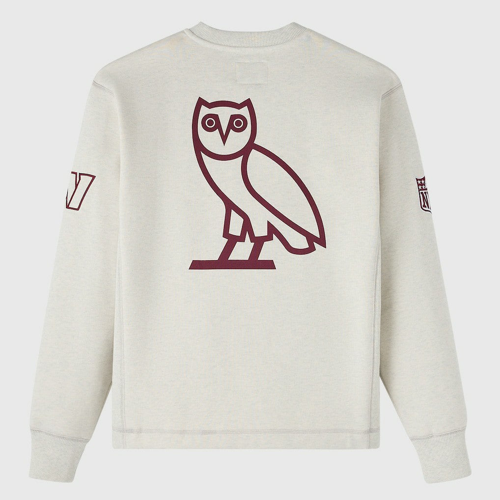 Washington Commanders OVO x NFL Unisex Fleece Sweatshirt - Heather Gray sale
