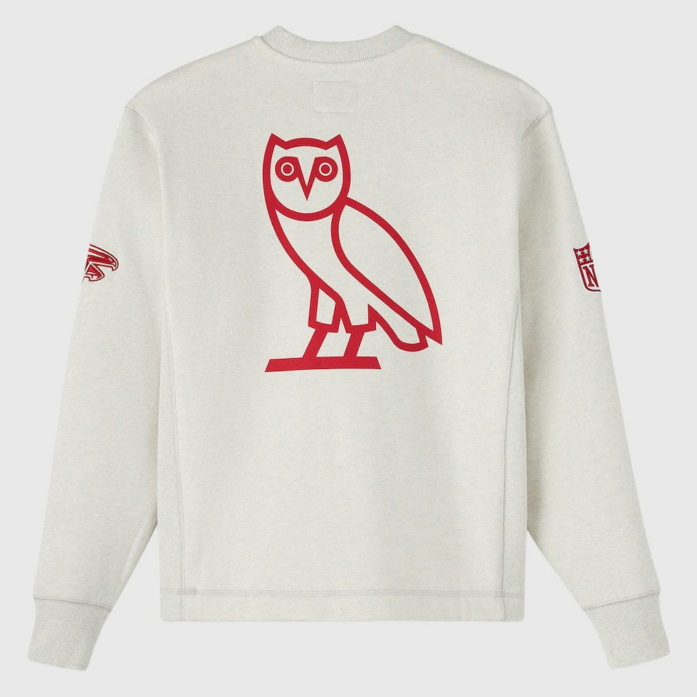 Atlanta Falcons OVO x NFL Unisex Fleece Sweatshirt - Heather Gray sale