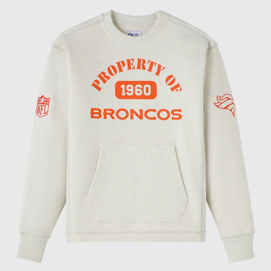 Denver Broncos OVO x NFL Unisex Fleece Sweatshirt - Heather Gray outlet