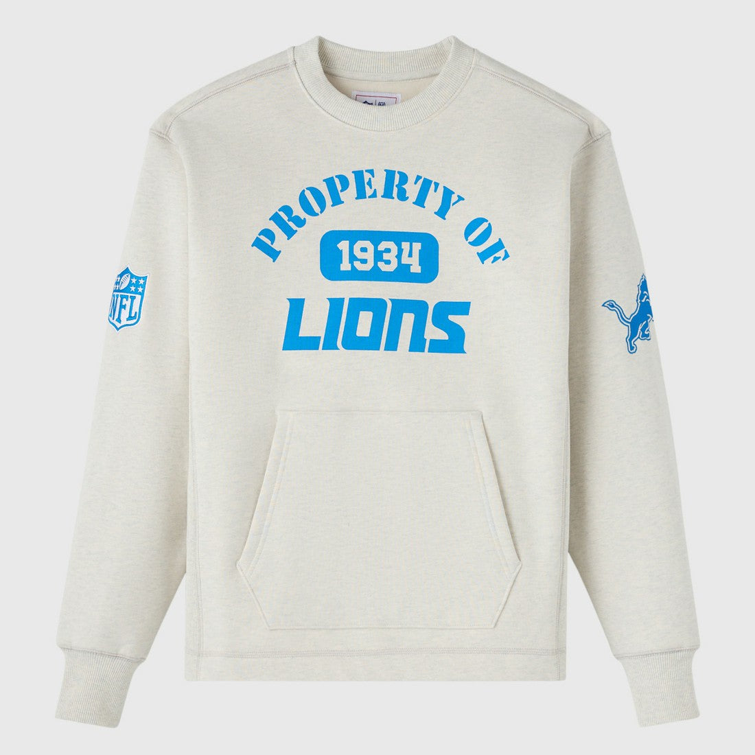Detroit Lions OVO x NFL Unisex Fleece Sweatshirt - Heather Gray for sale