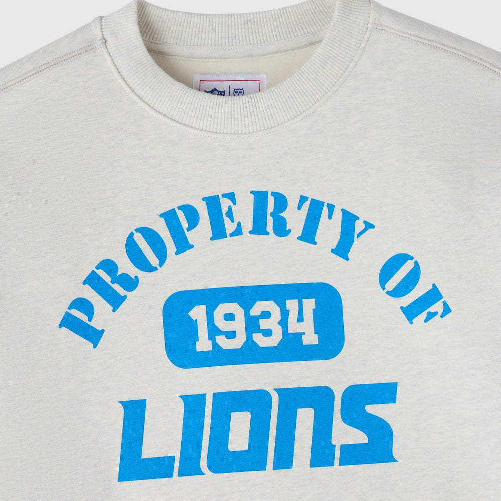 Detroit Lions OVO x NFL Unisex Fleece Sweatshirt - Heather Gray for sale