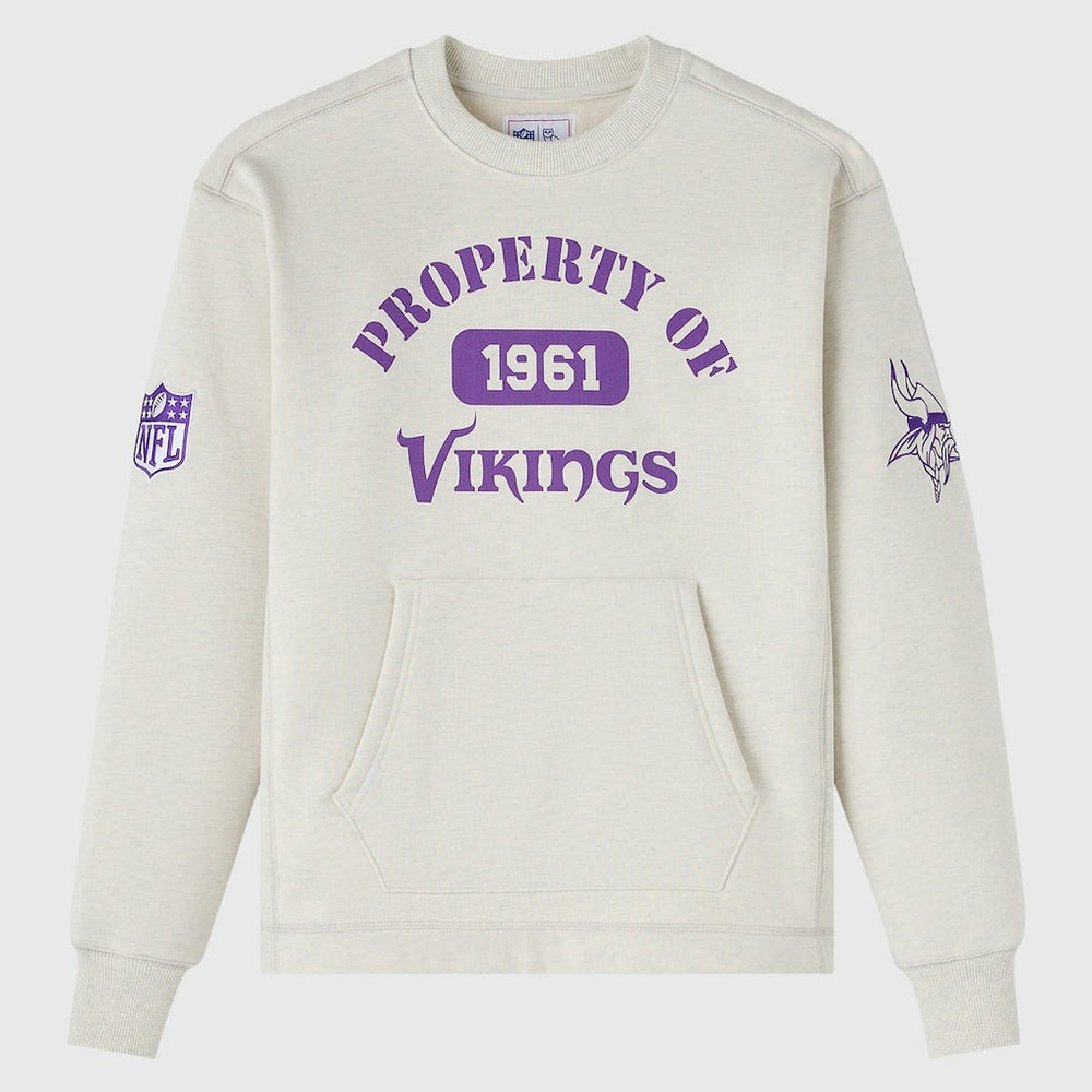 Minnesota Vikings OVO x NFL Unisex Fleece Sweatshirt - Heather Gray outlet