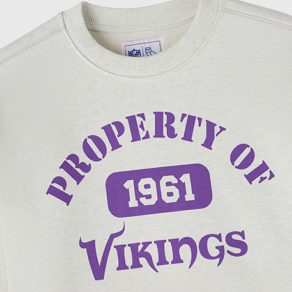 Minnesota Vikings OVO x NFL Unisex Fleece Sweatshirt - Heather Gray outlet