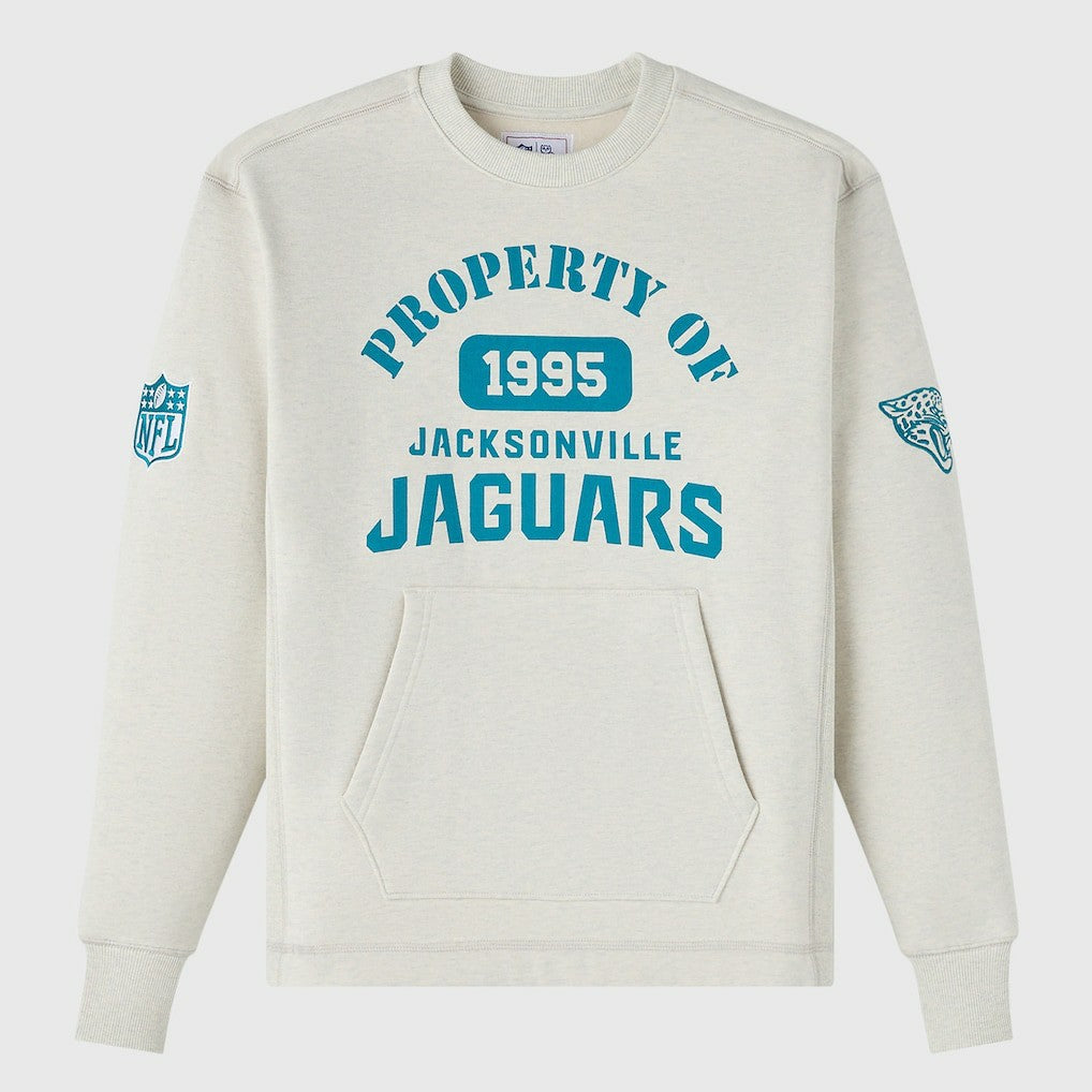 Jacksonville Jaguars OVO x NFL Unisex Fleece Sweatshirt - Heather Gray discount