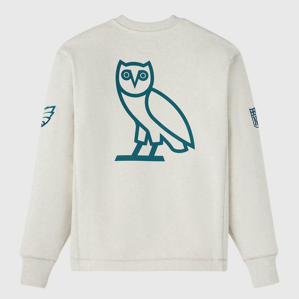Philadelphia Eagles OVO x NFL Unisex Fleece Sweatshirt - Heather Gray online