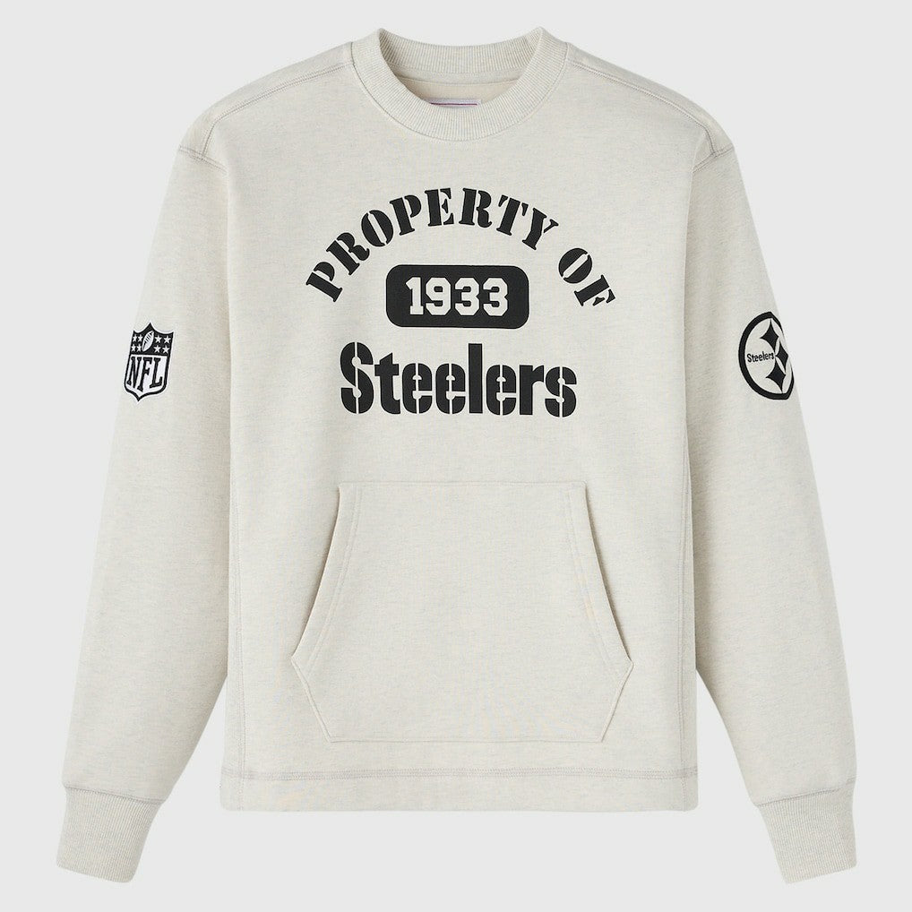 Pittsburgh Steelers OVO x NFL Unisex Fleece Sweatshirt - Heather Gray on sale