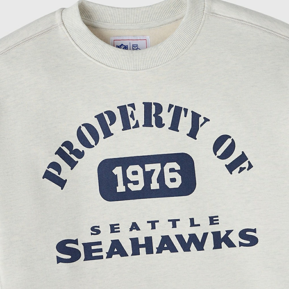 Seattle Seahawks OVO x NFL Unisex Fleece Sweatshirt - Heather Gray cheap