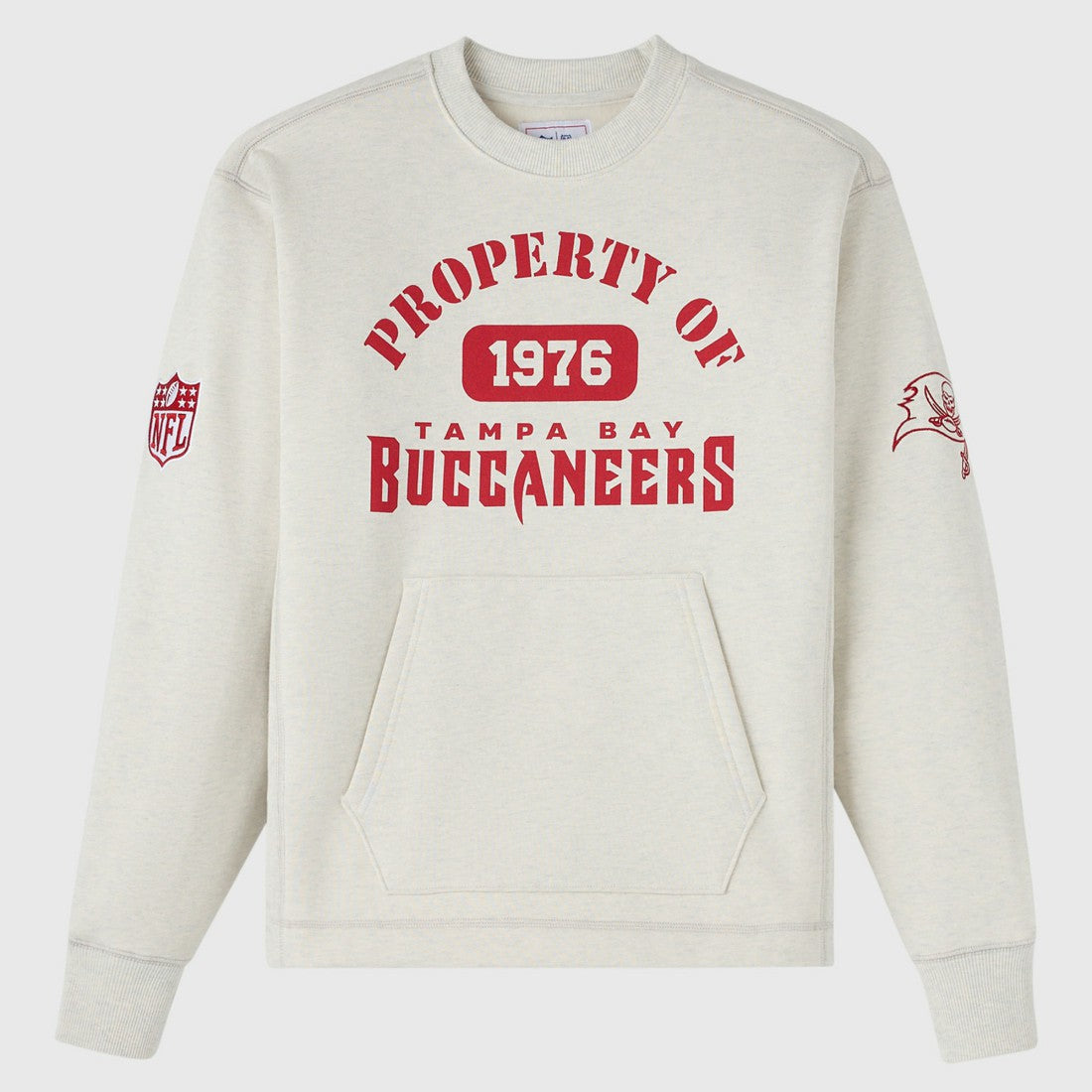 Tampa Bay Buccaneers OVO x NFL Unisex Fleece Sweatshirt - Heather Gray for sale