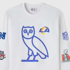 Los Angeles Rams OVO x NFL Unisex Long Sleeve T-Shirt - White sale