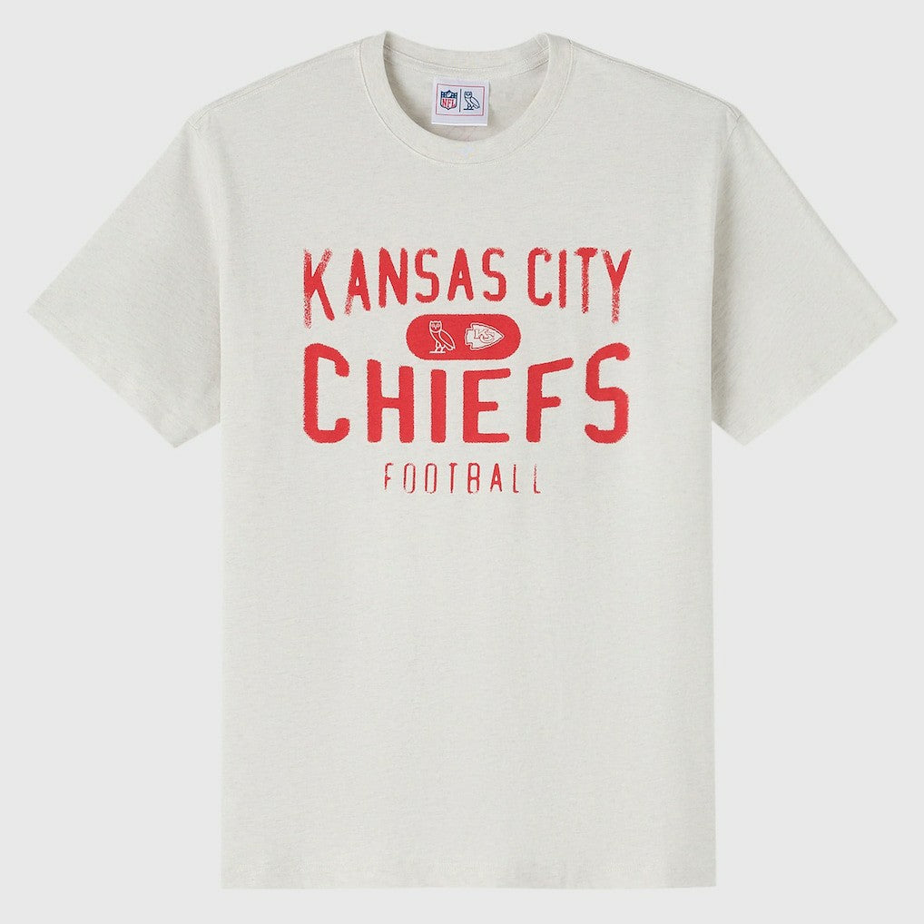 Kansas City Chiefs OVO x NFL Unisex T-Shirt - Heather Gray discount
