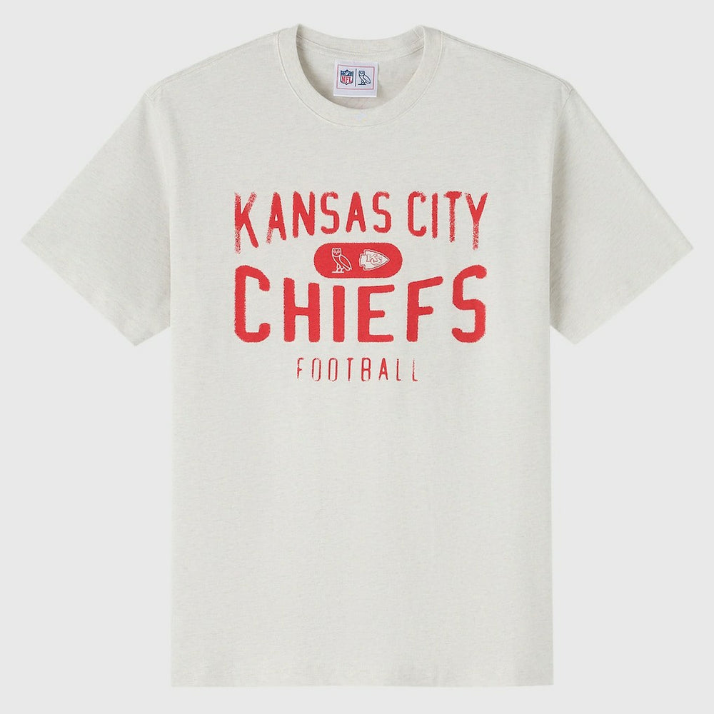 Kansas City Chiefs OVO x NFL Unisex T-Shirt - Heather Gray discount