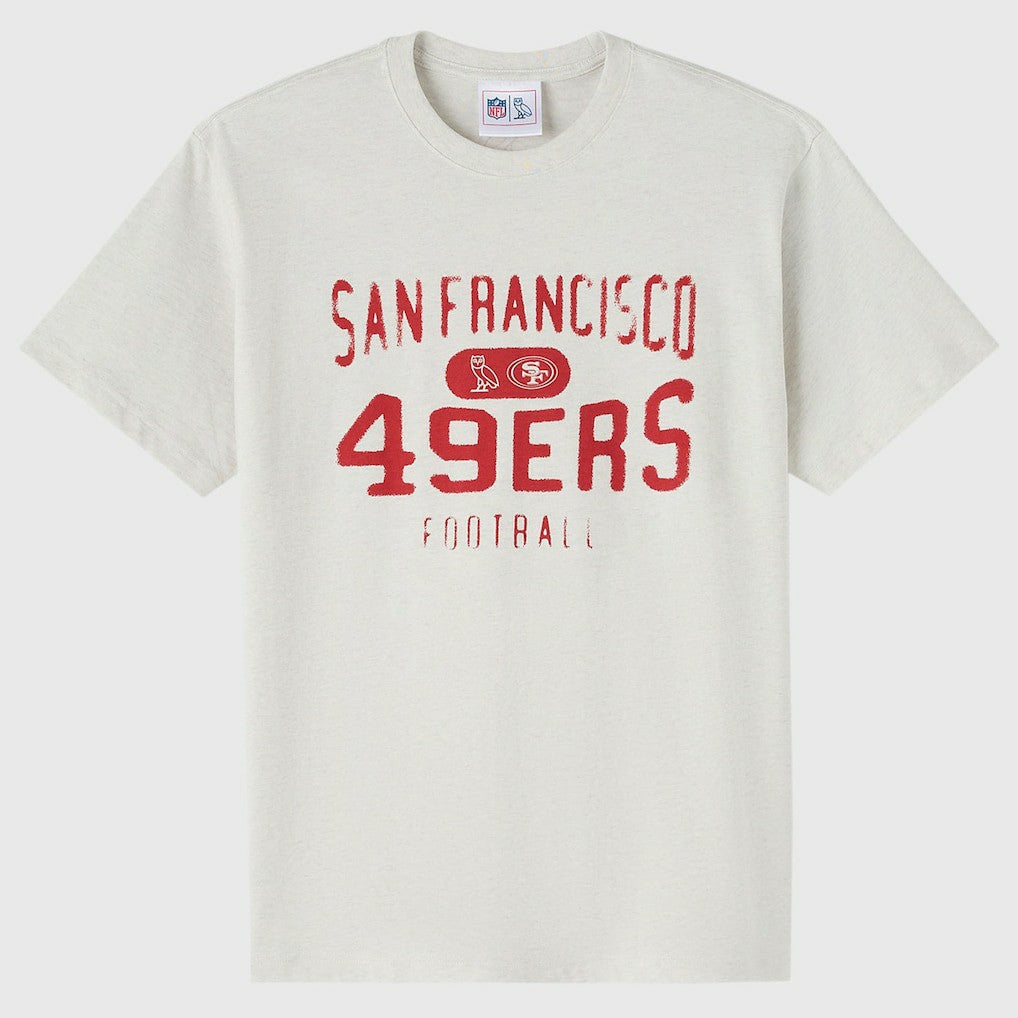 San Francisco 49ers OVO x NFL Unisex T-Shirt - Heather Gray sale