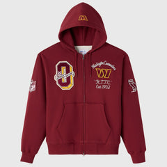 Washington Commanders OVO x NFL Unisex Full-Zip Waffle-Lined Hoodie - Burgundy discount