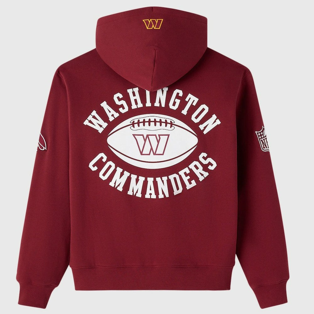 Washington Commanders OVO x NFL Unisex Full-Zip Waffle-Lined Hoodie - Burgundy discount