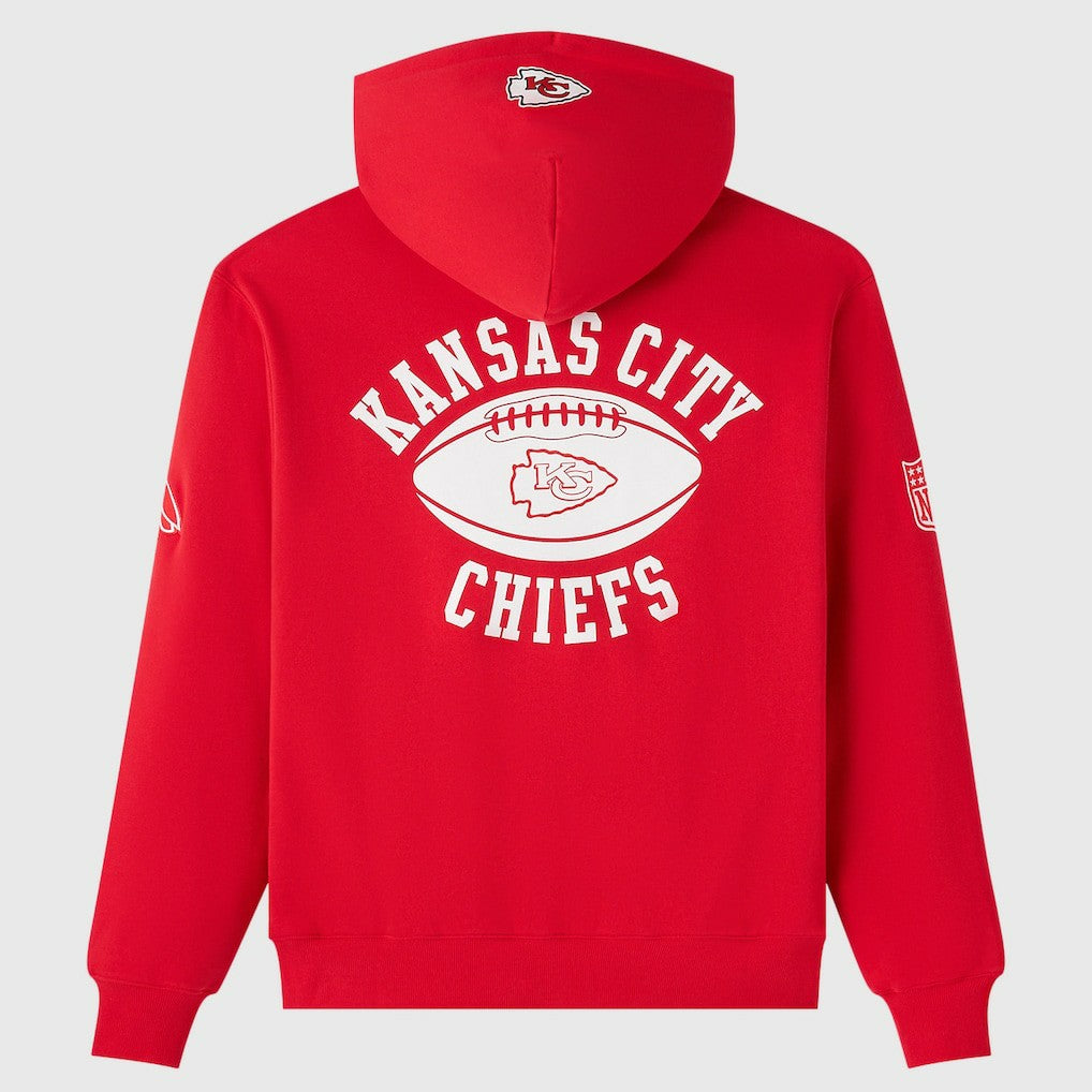 Kansas City Chiefs OVO x NFL Unisex Full-Zip Waffle-Lined Hoodie - Red cheap