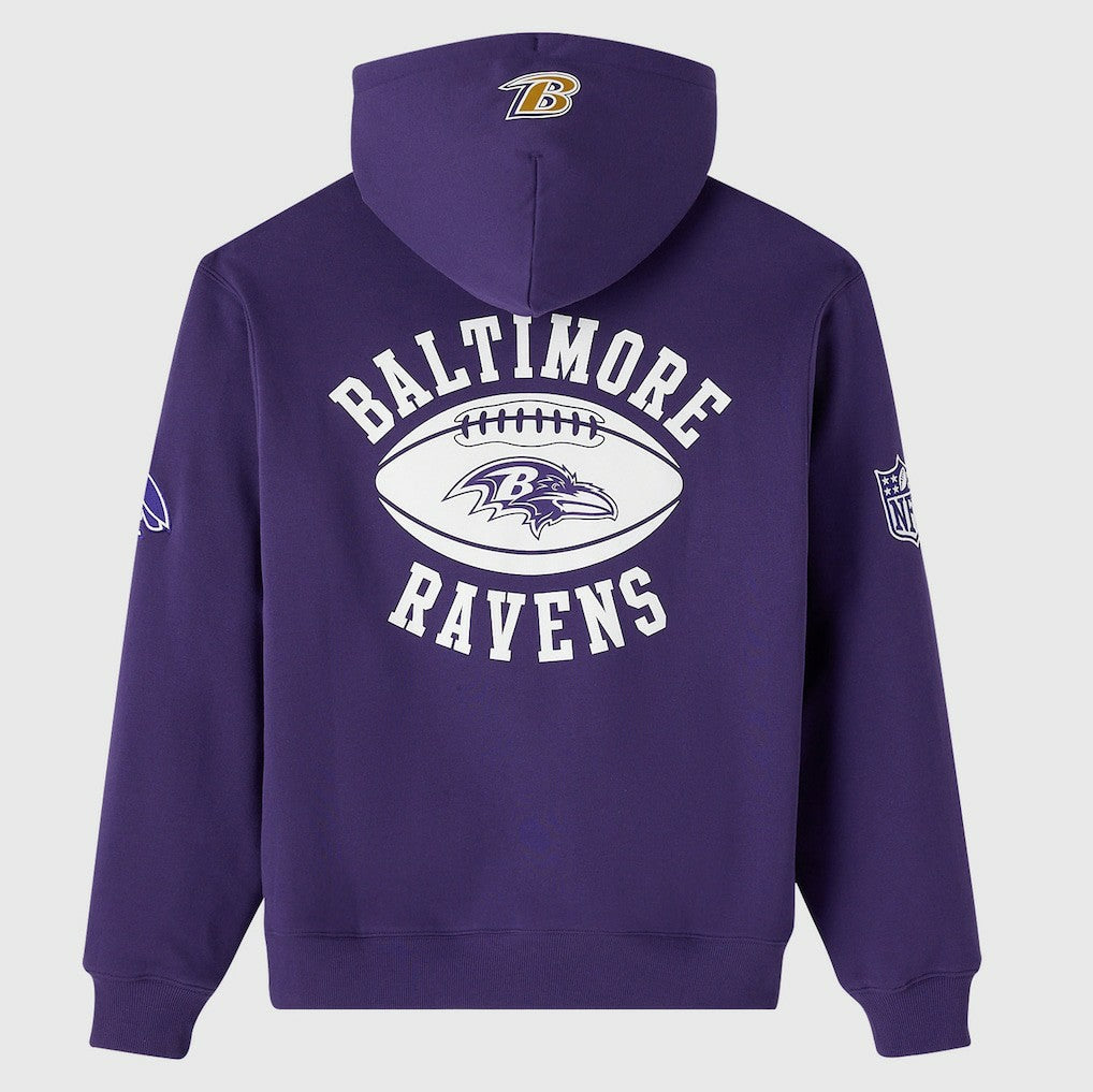 Baltimore Ravens OVO x NFL Unisex Full-Zip Waffle-Lined Hoodie - Purple online