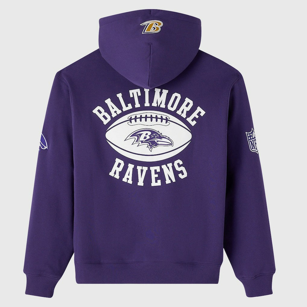 Baltimore Ravens OVO x NFL Unisex Full-Zip Waffle-Lined Hoodie - Purple online