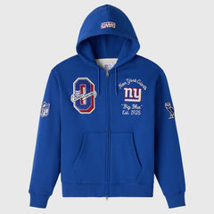 New York Giants OVO x NFL Unisex Full-Zip Waffle-Lined Hoodie - Royal on sale