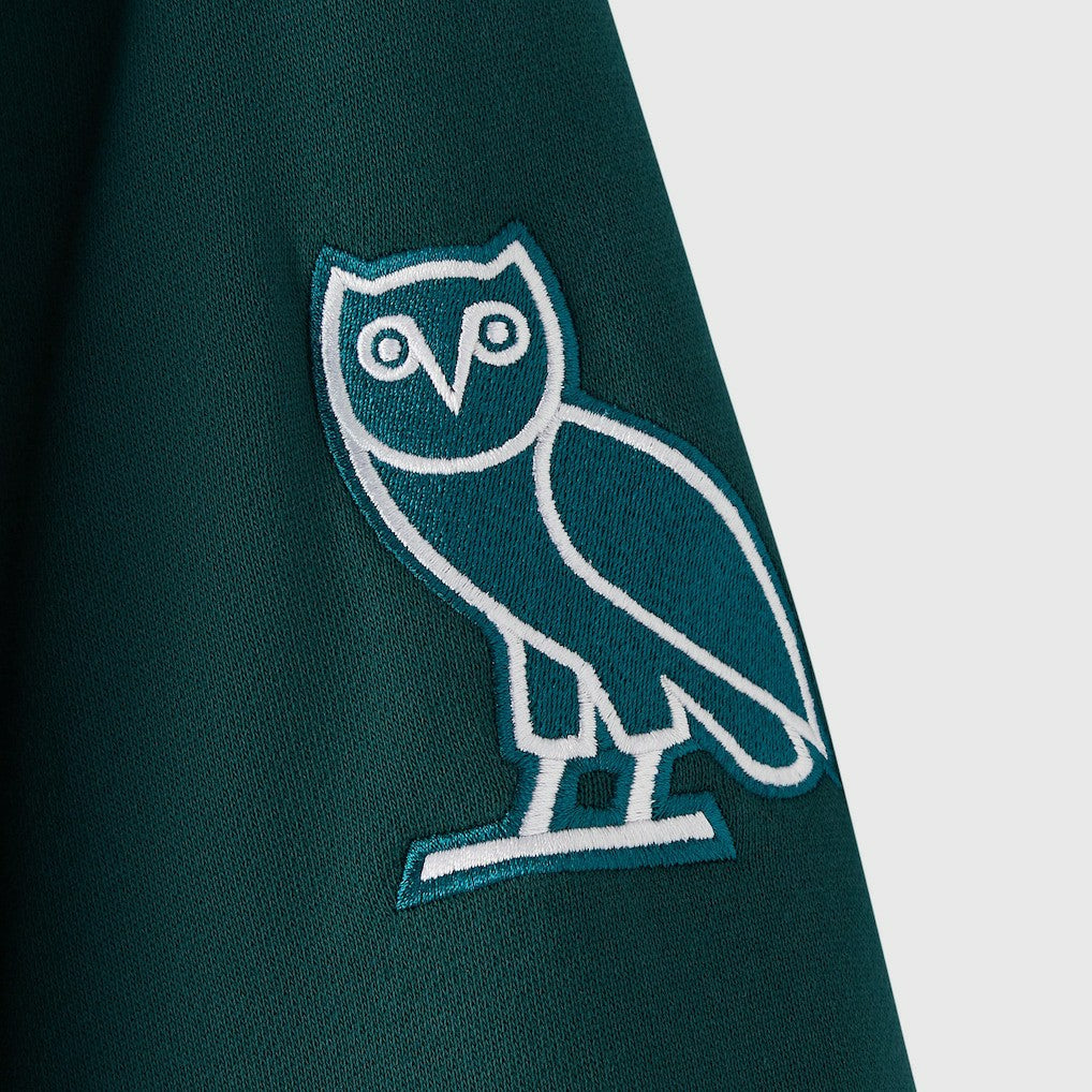 Philadelphia Eagles OVO x NFL Unisex Full-Zip Waffle-Lined Hoodie - Midnight Green on sale