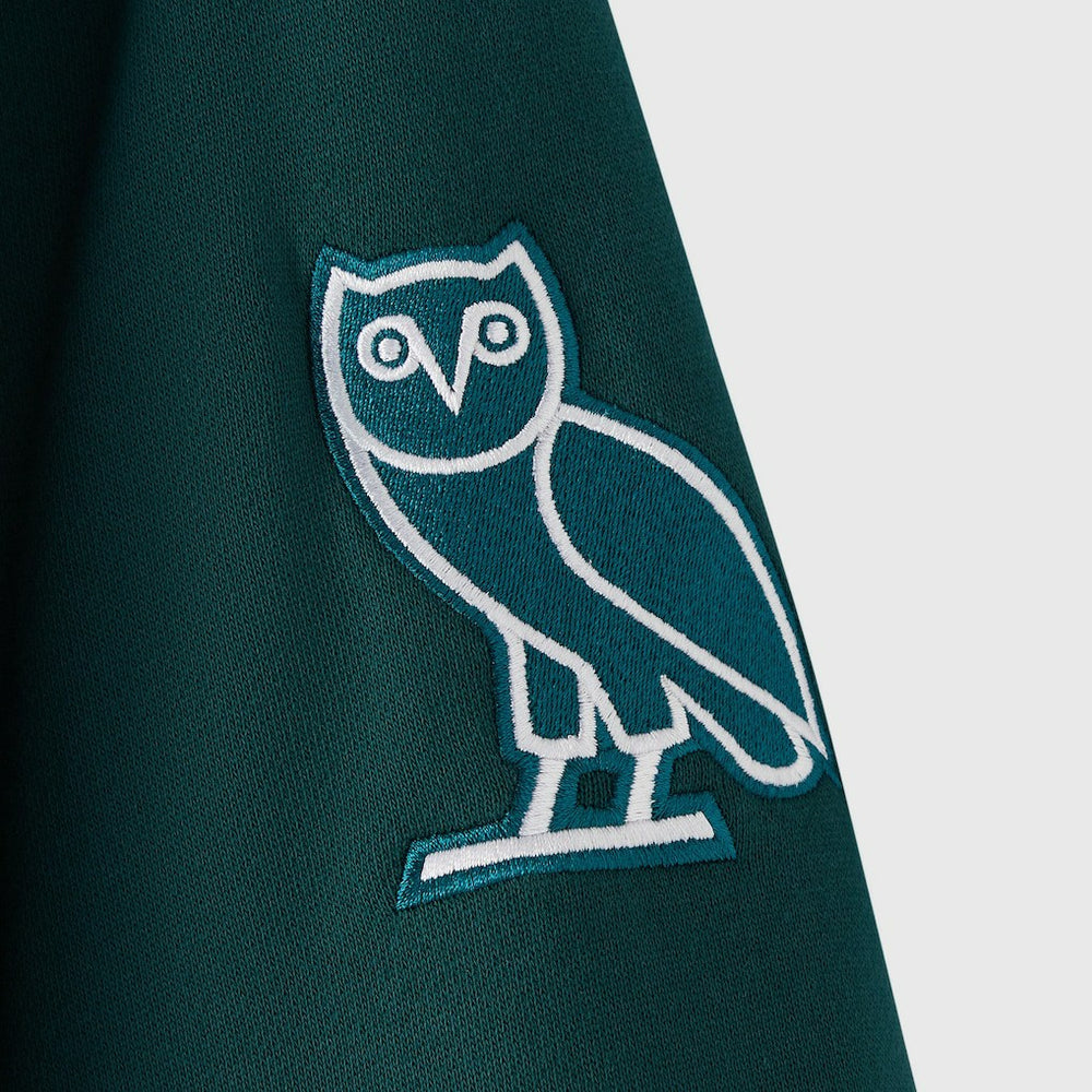 Philadelphia Eagles OVO x NFL Unisex Full-Zip Waffle-Lined Hoodie - Midnight Green on sale